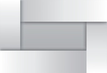 Fototapeta na wymiar modern white square on white background vector illustration