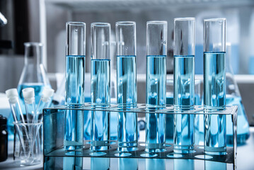 labotary chemistry tester with microscope science