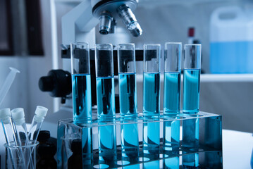 labotary chemistry tester with microscope science