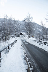 Winter in Austrian village in East Tyrol.