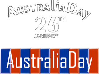 Lettering Australia Day, font design for national events every 26 January