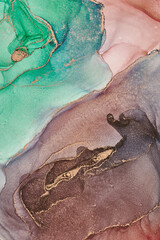 Alcohol ink art.Mixing liquid paints. Modern, abstract colorful background, wallpaper. Marble texture.Translucent colors