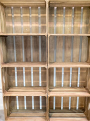 Pile of wooden crates background