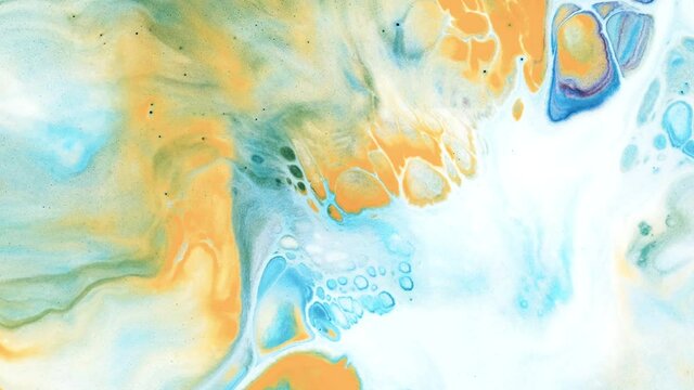 4K, Abstract liquid painting texture closeup, color splash background, Luxury colors Slow motion shot,4K Footage