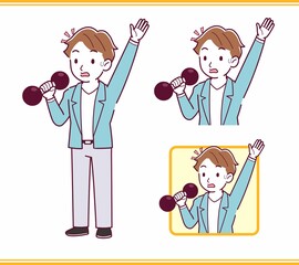 Young man with brown hair