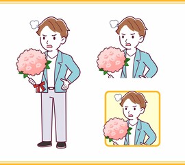 Young man with brown hair