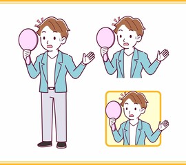 Young man with brown hair