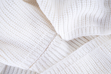 White woolen scarf background
