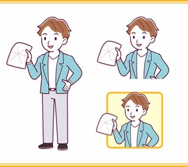 Young man with brown hair