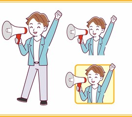 Young man with brown hair