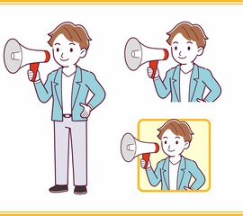 Young man with brown hair