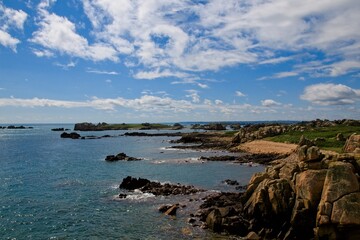 Fototapeta premium beach and rocks in brittany