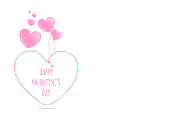 Happy Valentine, romantic greeting with creative design