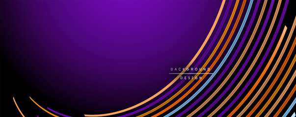 Abstract colorful lines vector background. Internet, big data and technology connections concept, abstract template