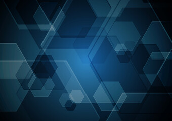 Technology abstract future modern hexagonal background
