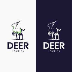 Awesome little deer logo template