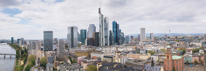 Frankfurt - current panorama from above 2021