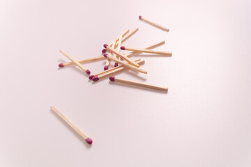 a bunch of matches and a few separately