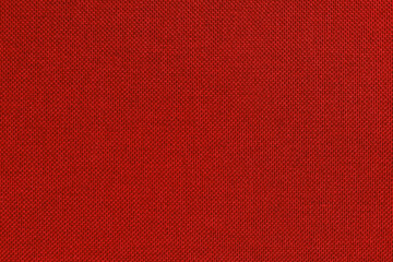 Dark red linen fabric cloth texture background, seamless pattern of natural textile.