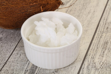 Dietary Coconut oil in the bowl
