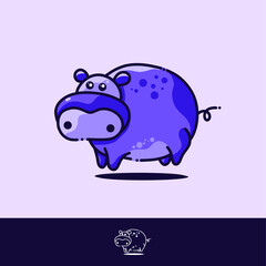 Colorful animal logo design for business