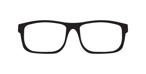 Glasses icon isolated on white background. Modern glasses. Vector illustration.