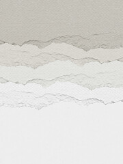 Composition from pieces of paper for creating postcards and pictures, packaging. Abstract beige background