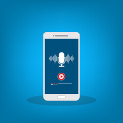 Podcast Mobile Device App Interface	