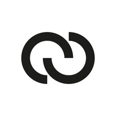 Fototapeta premium The icon links to. Simple vector illustration on a white background