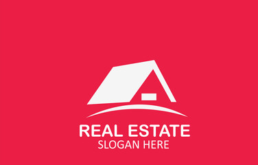 Red Real Estate Logo Design