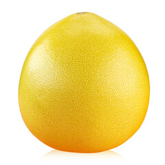 Fresh pomelo citrus fruit  isolated on white background.