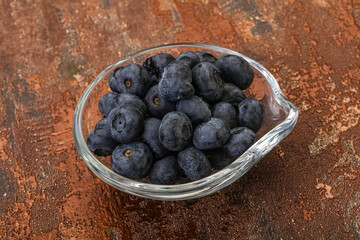 Ripe sweet tasty blueberries heap