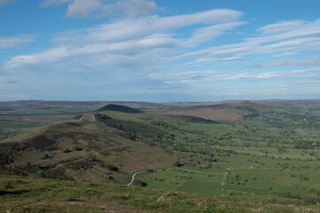 Obraz premium The hills of the Peak District in England, near Castleton