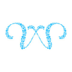 Letter logo design in colorful