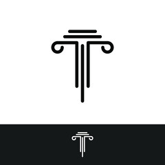 Letter logo design in colorful