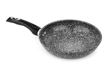 Cast-iron frying pan isolated on white