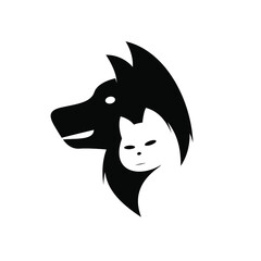 Pet illustration vector logo