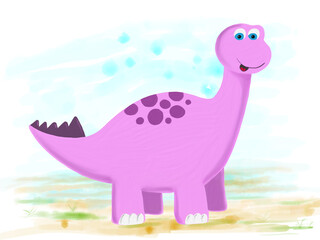 Small Baby Dinosaur Painting | Cute Baby Dinosaur Picture