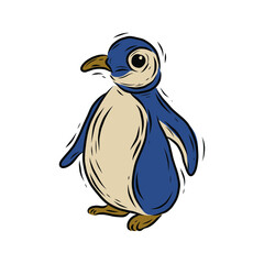 unique shape of bird vector design