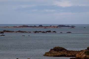 rocky coast of the sea