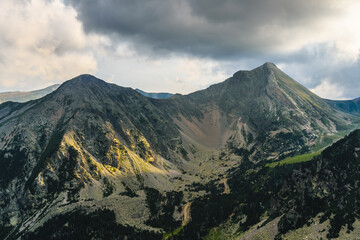 Sunset over the mountains