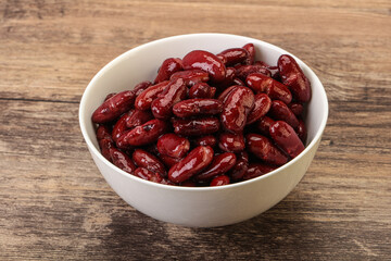 Canned red Kidney in the bowl