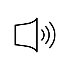 Audio speaker line icon