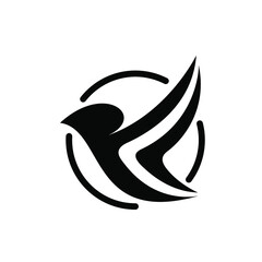 unique shape of bird vector design