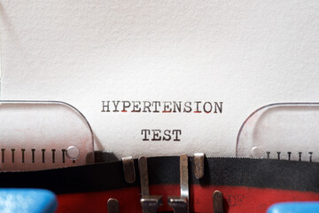Hypertension test concept