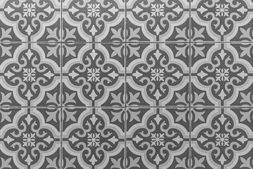 Traditional chinese pattern floor tiles texture and seamless background
