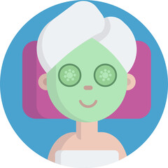Beauty Icon. Facial treatment Icon