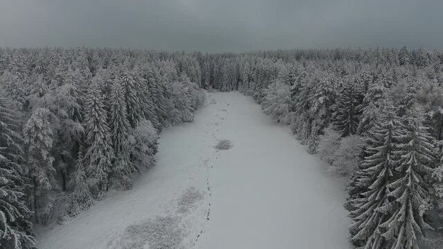 Winter Hiking in different places through the Thuringian Forest - Germany