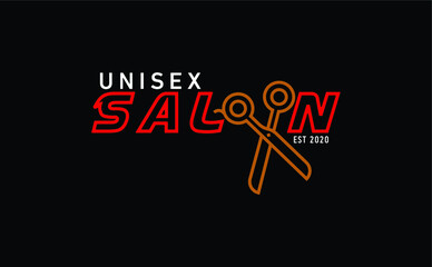 Saloon, Barber logo Concept vector design