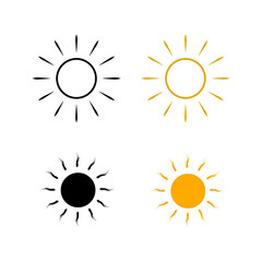 Sun icons